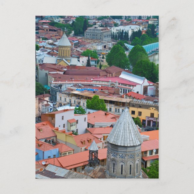 Carte Postale Paysage urbain de Tbilissi (Devant)