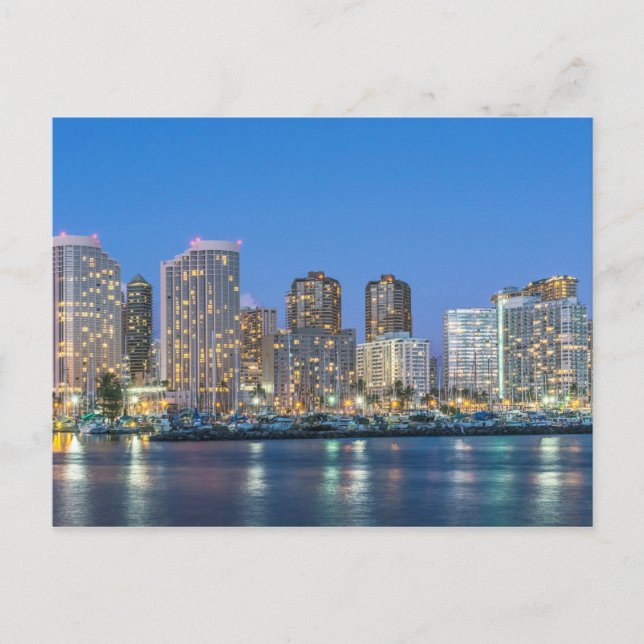 Carte Postale Paysage urbain de Waikiki (Devant)