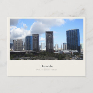 Carte Postale Paysage urbain d'Honolulu à Kakaako
