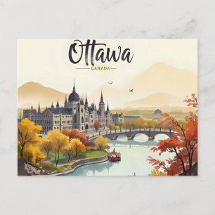 Carte Postale Paysage urbain d'Ottawa Canada