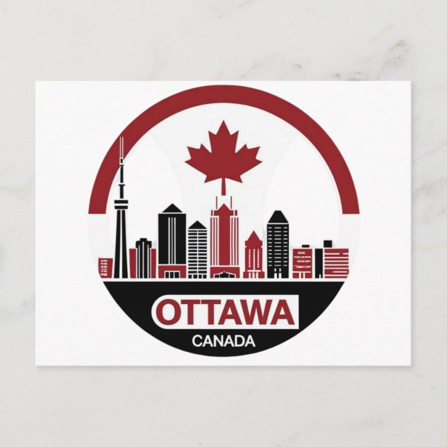 Carte Postale Paysage urbain d'Ottawa Canada (Devant)