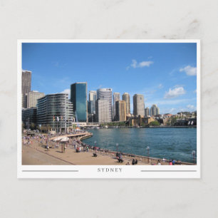 Carte Postale Paysage urbain et vue du ciel de Sydney CBD, Austr