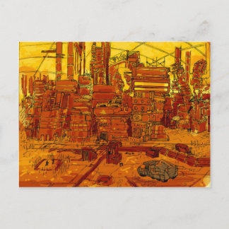 Carte Postale Paysage urbain futuriste
