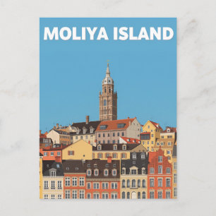 Carte Postale Paysage urbain historique de l'île de Moliya Voyag