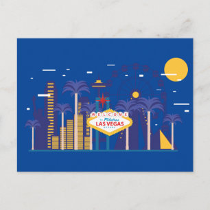 Carte Postale Paysage urbain Skyline Las Vegas, Nevada