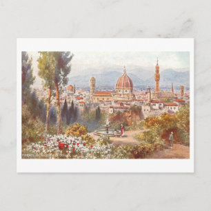 Carte Postale Paysage urbain vintage de Florence