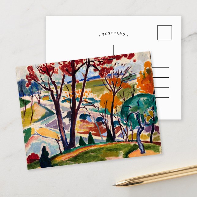 Carte Postale Paysage, vallée de Huntingdon | Henry Lyman Saÿen (Créateur téléchargé)