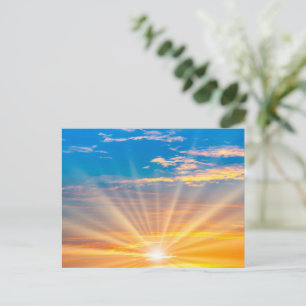 Carte postale paysagère de l'horizon du lever de s