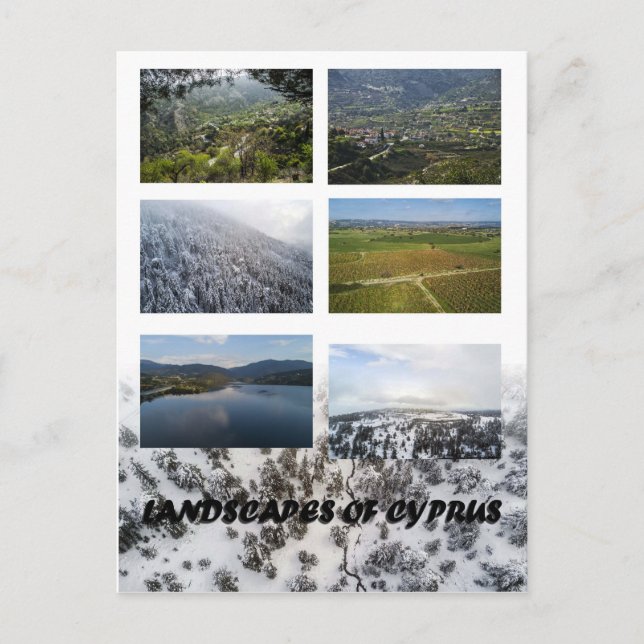 Carte Postale Paysages de Chypre (Devant)