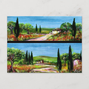 CARTE POSTALE PAYSAGES DE TOSCANE