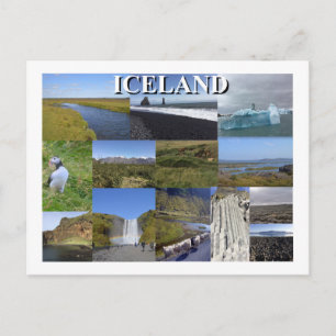 Carte Postale Paysages d'été islandais