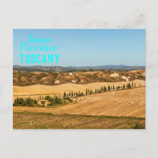 Carte Postale Paysages typiques pour la province de Sienne en To