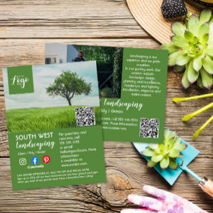 Carte Postale paysagiste jardinier élagueur arboriculteur  dépli