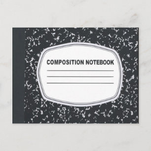Carte postale PC portable de composition personnal