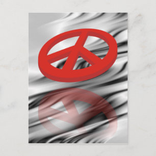 Carte Postale Peace 3D / reflexion