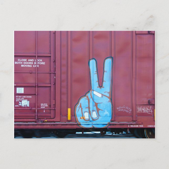 Carte postale Peace Boxcar Art (Devant)