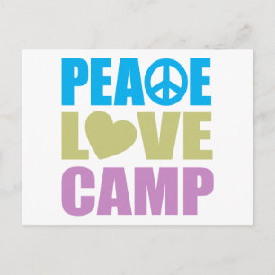 Carte Postale Peace Love Camp