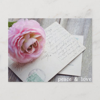 Carte postale PEACE & LOVE, Magnifique carte posta