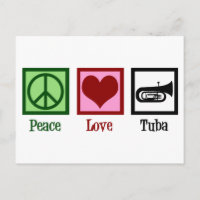 Peace Love Tuba Player