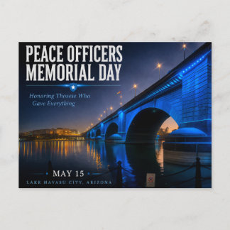 Carte Postale Peace Officers Memorial Day London Bridge