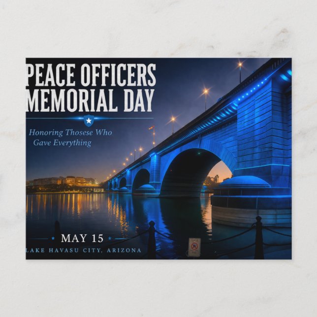 Carte Postale Peace Officers Memorial Day London Bridge (Devant)
