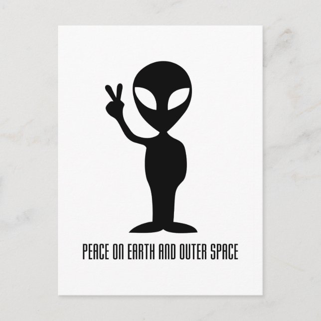 Carte Postale Peace on Earth and Outer Space (Devant)
