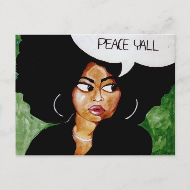 Carte postale Peace Yall (Devant)