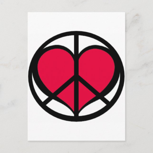 Carte Postale PeaceLove (Devant)