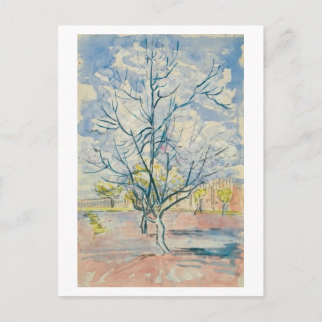 Carte Postale Peach Trees roses Van Gogh Art (Devant)