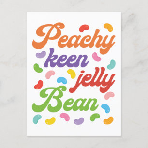 Carte Postale Peachy Keen Jelly Bean Easter Candy Retro