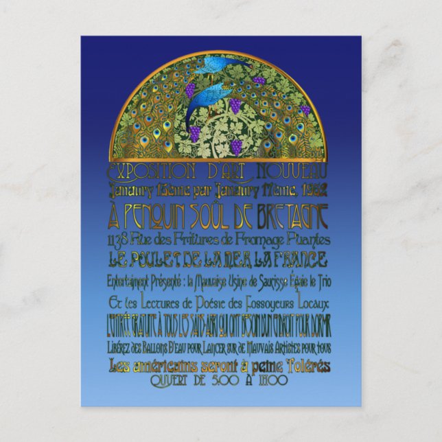 Carte postale Peacock Pair (Devant)