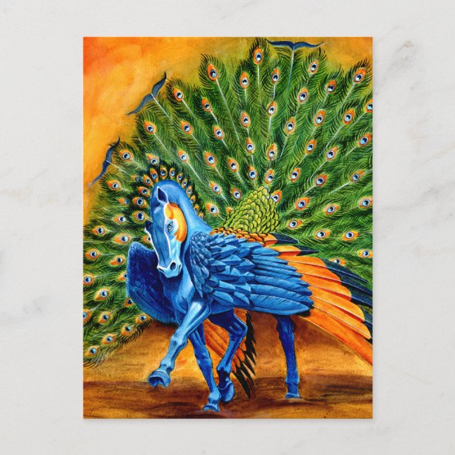 Carte Postale Peacock Pegasus (Devant)