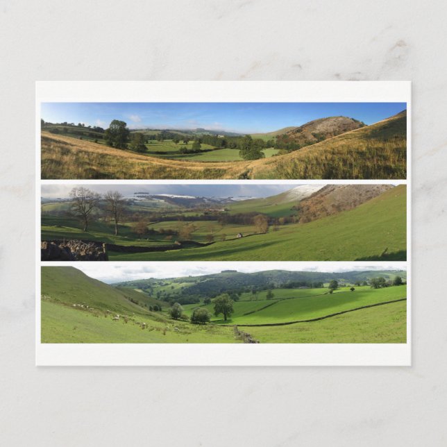 Carte Postale Peak District dales panoramas (Devant)