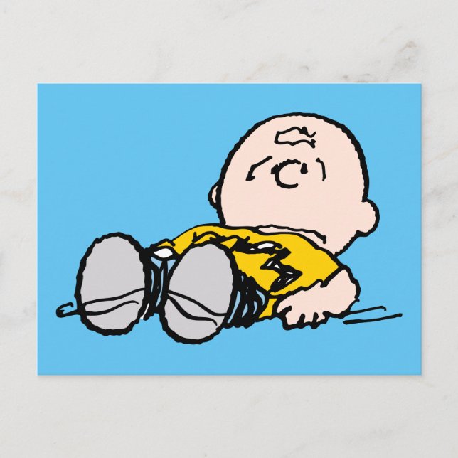 Carte Postale Peanuts | Charlie Brown est à terre (Devant)