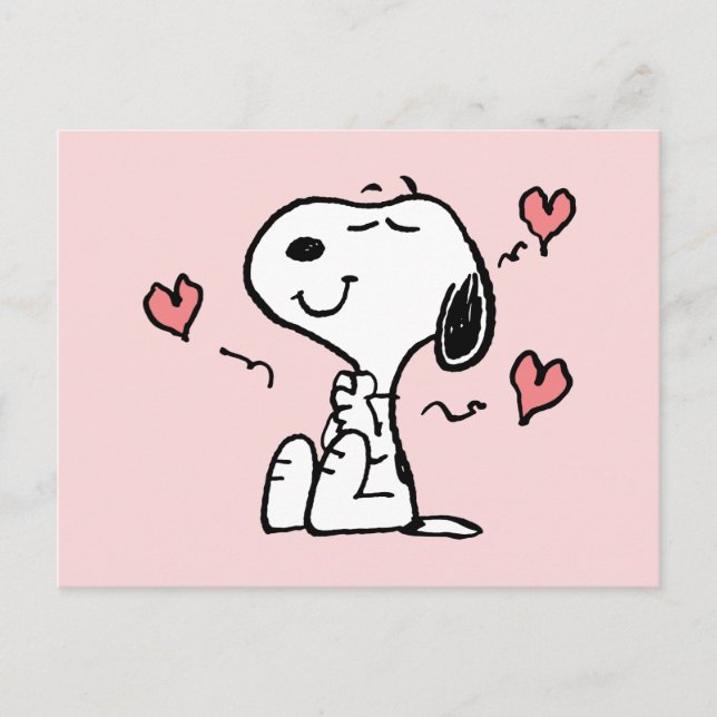 Carte Postale Peanuts | Cœurs de Snoopy (Devant)