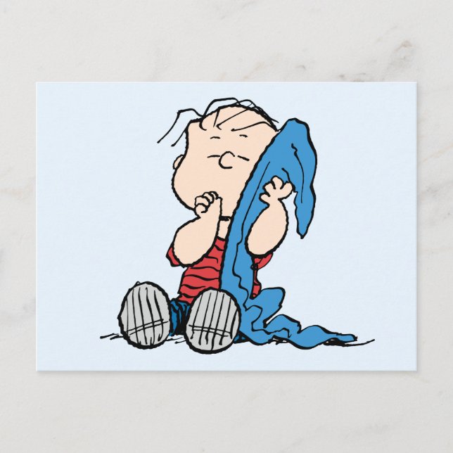Carte Postale Peanuts | Linus & Sa couverture (Devant)