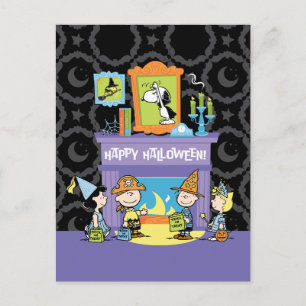 Carte Postale Peanuts Salles Ensorcelées Halloween