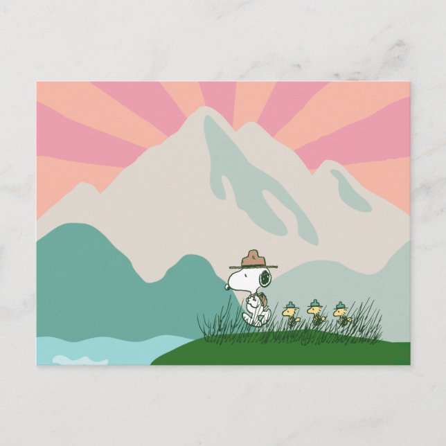 Carte Postale Peanuts | Snoopy Chef de Meute (Devant)