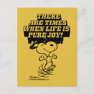 Carte Postale Peanuts   Snoopy Joie Pure
