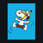 Carte Postale Peanuts | Snoopy Plongeur<br><div class="desc">Découvrez ce design amusant de Peanuts avec Snoopy.</div>