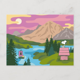 Carte Postale Peanuts   Snoopy & Woodstock Les Grands Espaces