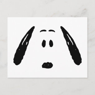 Carte Postale Peanuts Visage Snoopy