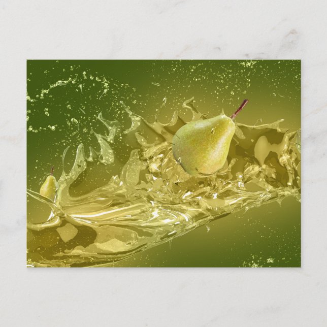 Carte postale Pear Splash (Devant)