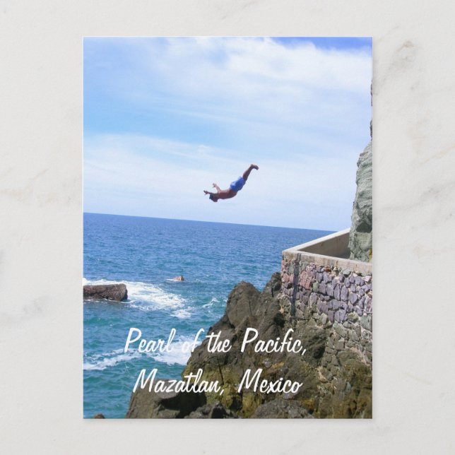 Carte Postale Pearl of the Pacific, Mazatlan Mexico Cliff Diver (Devant)