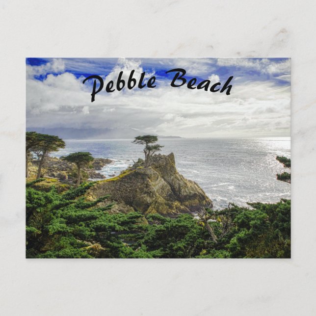 Carte Postale Pebble Beach California Ocean View (Devant)
