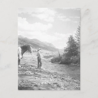 Carte Postale Pêche à la mouche.