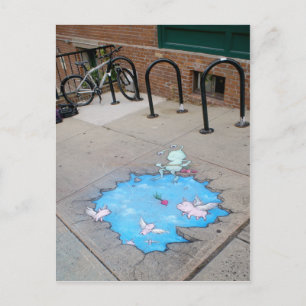 Carte Postale pêche à la porcelaine avec des betteraves