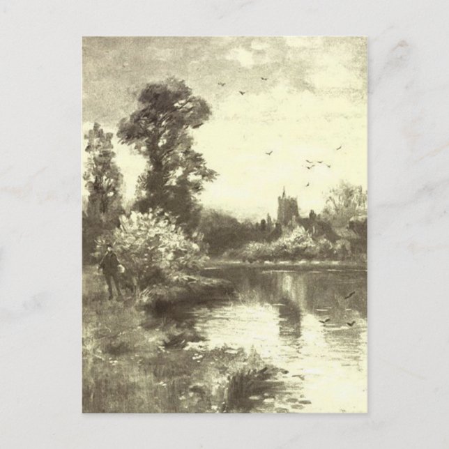 Carte Postale Pêche au donjon (Devant)