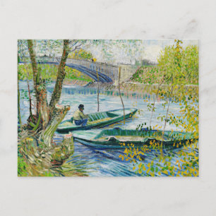 Carte Postale Pêche au printemps par Vincent van Gogh