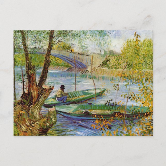 Carte Postale Pêche au printemps, Vincent van Gogh (F354) (Devant)